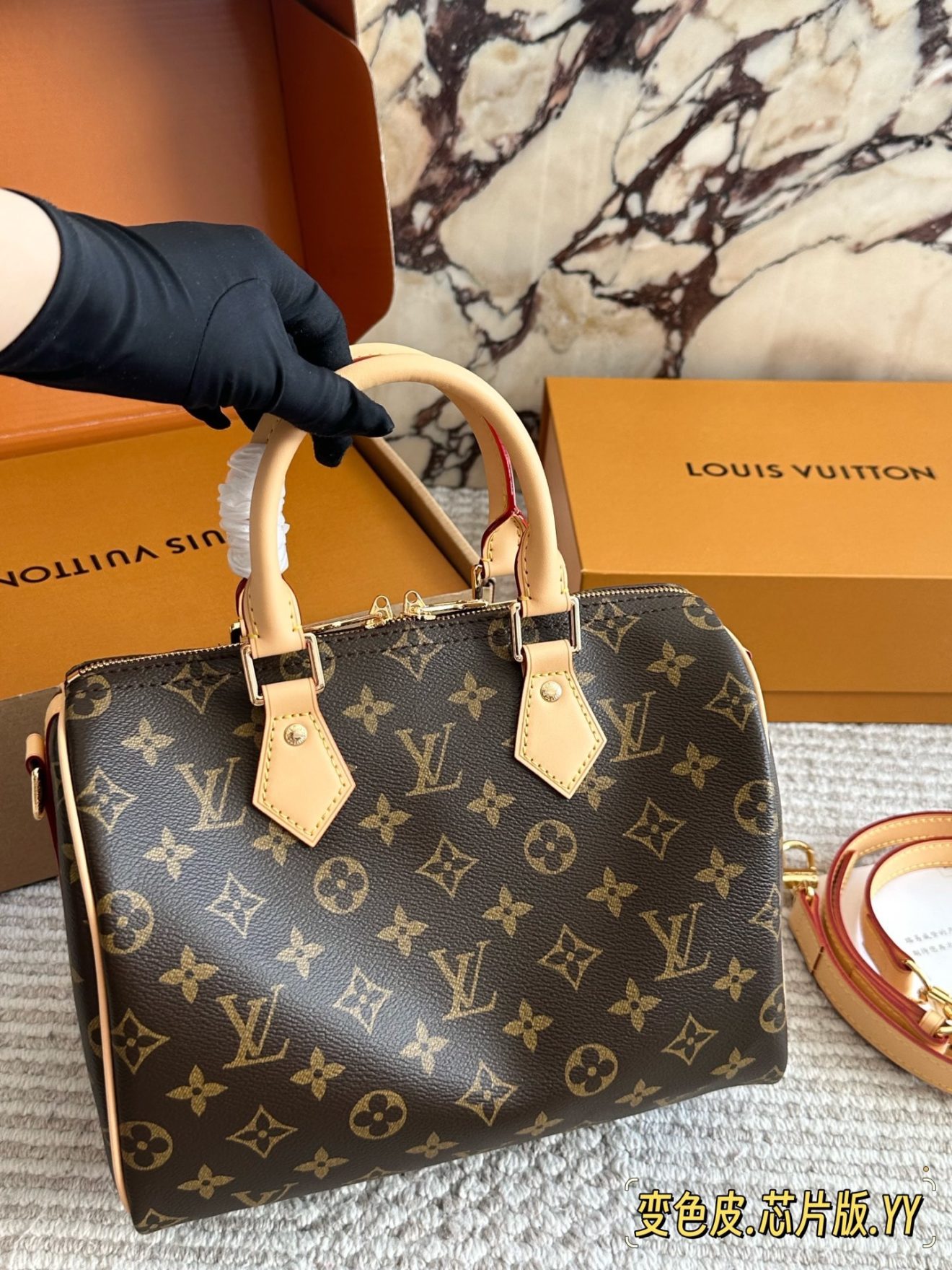 LV Speedy25 monogram brown - Image 7