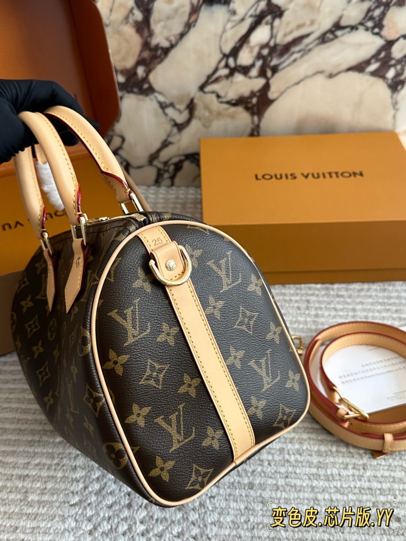 LV Speedy25 monogram brown - Image 9
