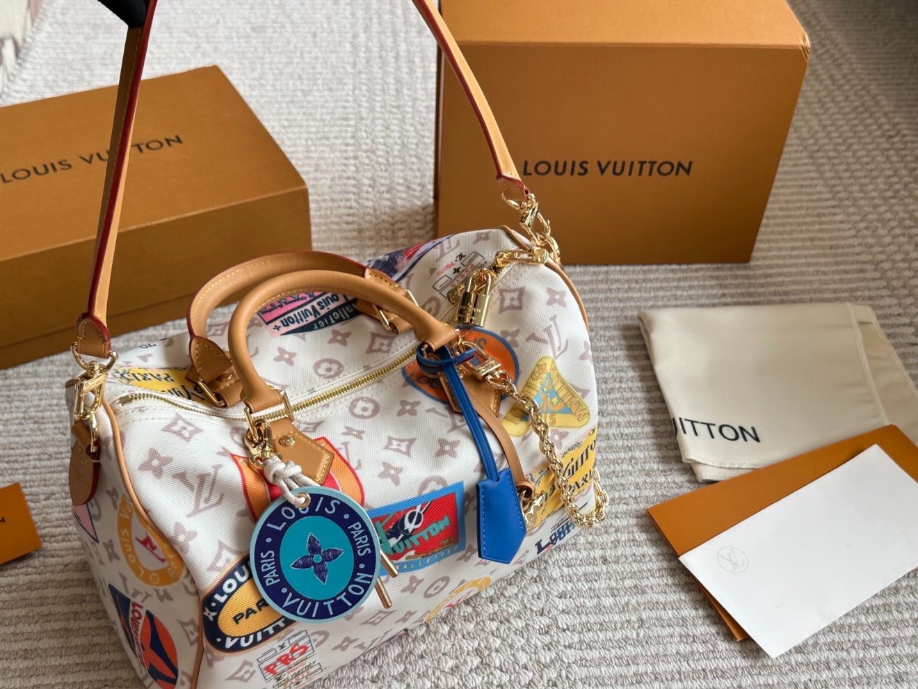 LOUIS VUITTON lv SPEEDY30 WHITE - Image 6