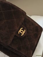CHANEL 25 BAG BROWN suede small 26 CM - Image 7