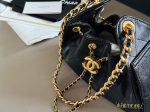 CHANEL 25 BAG black caviar leather mini size 22 cm - Image 6
