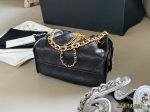 CHANEL 25 BAG black caviar leather mini size 22 cm - Image 7