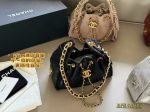 CHANEL 25 BAG black caviar leather mini size 22 cm - Image 9