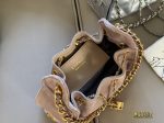 CHANEL 25 BAG grey suede mini size 22 cm - Image 5