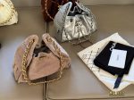 CHANEL 25 BAG grey suede mini size 22 cm - Image 6
