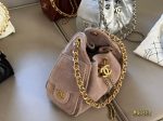 CHANEL 25 BAG grey suede mini size 22 cm - Image 7