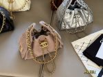 CHANEL 25 BAG grey suede mini size 22 cm - Image 10