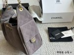 CHANEL 25 BAG grey suede small 26 CM - Image 3