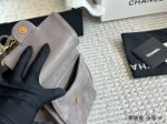 CHANEL 25 BAG grey suede small 26 CM - Image 9
