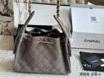 CHANEL 25 BAG grey suede small 26 CM - Image 10