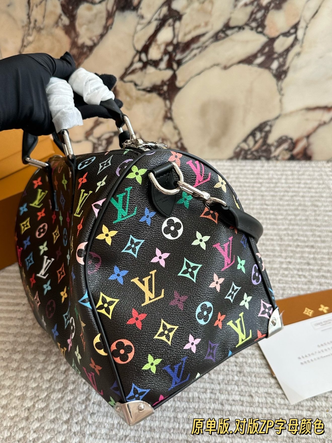LOUIS VUITTON lv SPEEDY30 BLACK MURAKAMI - Image 3