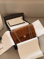 CHANEL CF SUEDE double flap timeless size：28*16cm