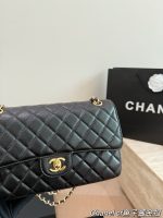 CHANEL CF  BLACK CAVIAR size：25*16cm - Image 4