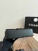 CHANEL CF  BLACK CAVIAR size：25*16cm - Image 6