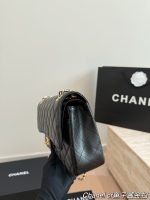CHANEL CF  BLACK CAVIAR size：25*16cm - Image 7