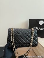 CHANEL CF  BLACK CAVIAR size：25*16cm - Image 8