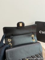 CHANEL CF  BLACK CAVIAR size：25*16cm - Image 9