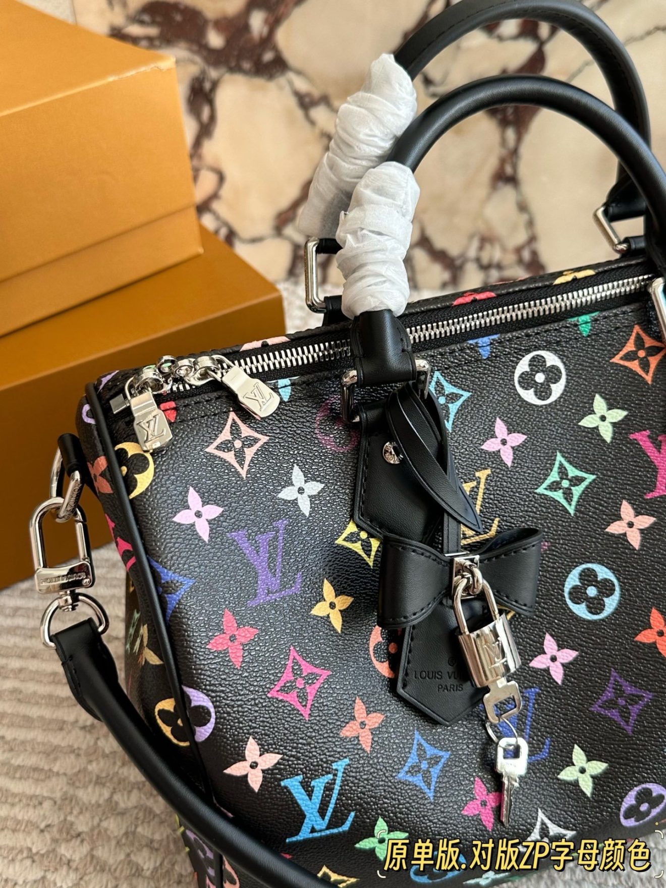 LOUIS VUITTON lv SPEEDY30 BLACK MURAKAMI - Image 7