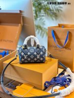 LV speedy nano denim bag 16cm - Image 3