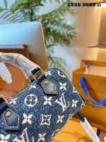 LV speedy nano denim bag 16cm - Image 4
