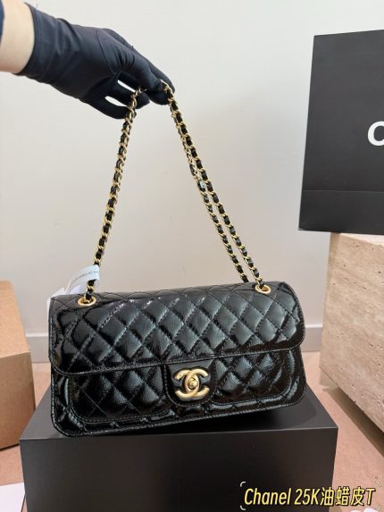 CHANEL 25B BAG , SIZE: 26X13 CM