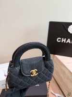 CHANEL KELLY DENIM BAG , SIZE :  19*12 CM - Image 3
