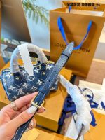LV speedy nano denim bag 16cm - Image 6