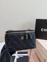 CHANEL vanity bag size: 16x10x8cm