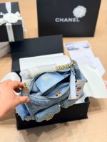 CHANEL 26C DENIM BAG SIZE :25 X 18cm - Image 6