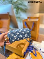 LV speedy nano denim bag 16cm - Image 8