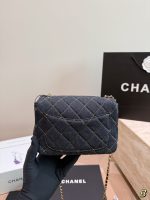 CHANEL CF mini denim bag size : 17*12 cm - Image 7