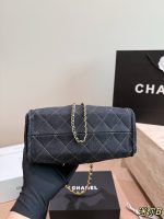CHANEL 25 BAG DENIM MINI SIZE :22 CM - Image 7