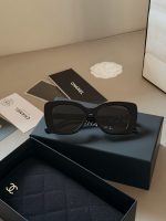 CHANEL SUNGLASSES  BLACK - Image 13