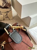 LOEWE PUZZLE SUEDE BAG SIZE :  24CM - Image 6