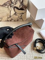 LOEWE PUZZLE SUEDE BAG SIZE :  24CM - Image 7