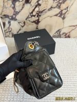 CHANEL 25 bag black leather size : 26 / 22 cm - Image 4