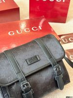 Gucci black bag size : 26x19cm - Image 4