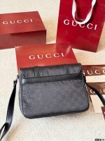 Gucci black bag size : 26x19cm - Image 5