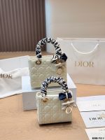 DIOR LADY DIOR SIZE :  20X 17cm ,  17 X 15cm - Image 2