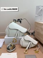DIOR SADDLE BAG SIZE : 25 X20cm,  18 X19cm