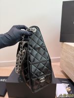 CHANEL 25 BAG SILVER HARDWARE MEDIUM SIZE - Image 5