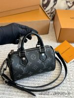 LOUIS VUITTON lv nano speedy black 16cm - Image 9