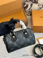 LOUIS VUITTON lv nano speedy black 16cm - Image 6