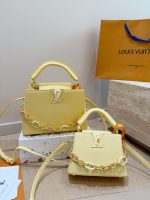 LOUIS VUITTON  lv capucines bag  size :20cm