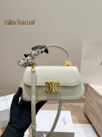 CELINE Triomphe handle crossbody bag size : 23x13cm - Image 2