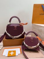 LOUIS VUITTON lv capucines bag  size :27*17/ 20*14 cm - Image 2