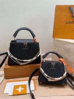 LOUIS VUITTON lv capucines bag  size :27*17/ 20*14 cm - Image 3