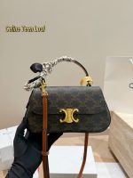 CELINE Triomphe handle crossbody bag size : 23x13cm - Image 5