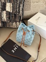 Celine bucket denim hobo bag size :14*18cm