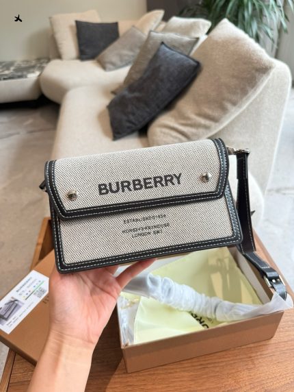 Burberry canvas crossbody bag